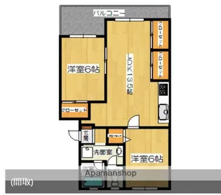 第二堤ハイツ【202号室】の間取り