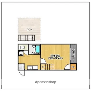 マリーコーポⅠ【203号室号室】の間取り