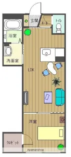 リバティR【103号室】の間取り