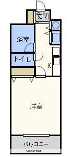 グリーンコート大濠【705号室】の間取り