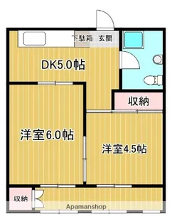 今川マンション【5階】の間取り