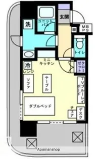 アルファコンフォート福岡西新【6階】の間取り