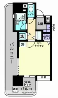 アルファコンフォート福岡西新【4階】の間取り