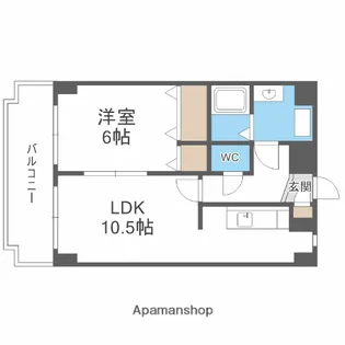 ファインエース姪浜Ⅱ【806号室】の間取り