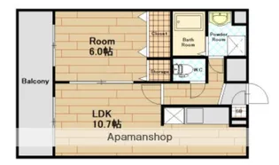 ファインエース姪浜Ⅱ【407号室】の間取り