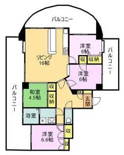 グランツリー室見【3階】の間取り