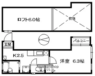 ドリア・イ・ヌール【.102号室】の間取り