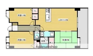 サンセーヌ百道【3階】の間取り