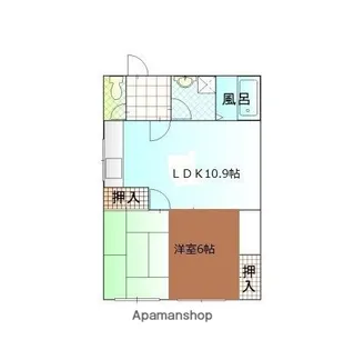 ライフピア原【406号室】の間取り