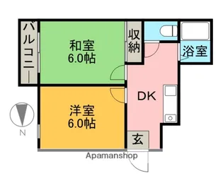 フローレンス昭代【302号室】の間取り