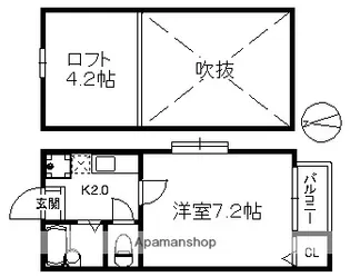 ポラリスマリーナ【1階】の間取り