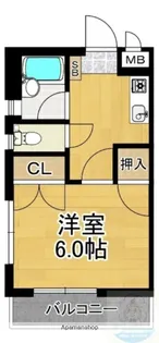 シティハイム愛宕【205号室】の間取り