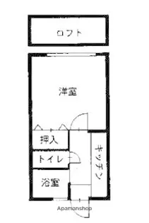 パークアンドブリッジ【101号室】の間取り