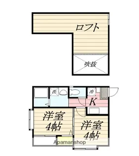 GOLD WING 西新南【302号室】の間取り