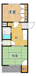 コータス原【201号室】の間取り