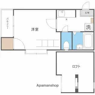 リファイン姪浜【1階】の間取り
