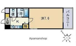 NAVIX室見【201号室】の間取り
