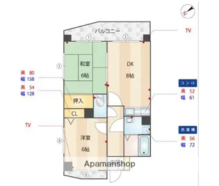 ロペ南庄【305号室】の間取り