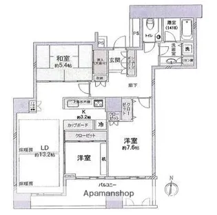 百道タワー【22階】の間取り