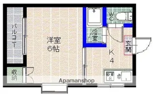 ルネッサンス室見【5階】の間取り