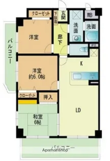 セザール姪浜【201号室】の間取り