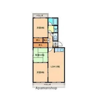 エクセレント室見【502号室】の間取り