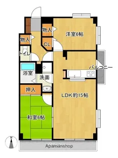 プレイス曙【605号室】の間取り