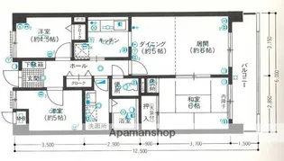 ホワイトパレス姪浜【4階】の間取り