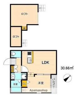 ボアビアージュ【105号室】の間取り