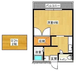 内浜ハイツ【1階】の間取り