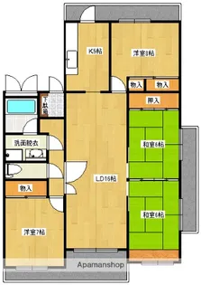 グレートリバー12【203号室】の間取り