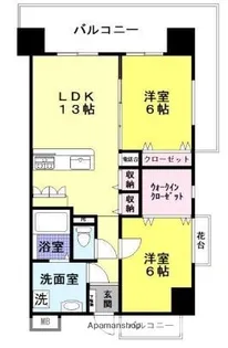 キャメロットリブ【7階】の間取り