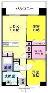 キャメロットリブ【202号室】の間取り
