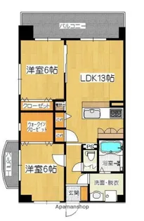 キャメロットリブ【801号室】の間取り