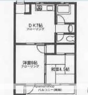 福陵ビル【706号室】の間取り