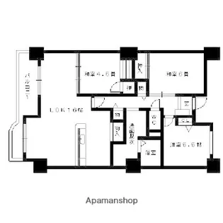 マリナタウンイーストコート2号棟【704号室】の間取り