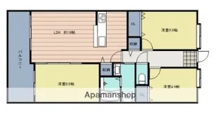 マリナタウンイーストコート7号棟【3階】の間取り