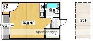 センエイ新室見【201号室】の間取り