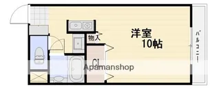 プチメゾン西新シトラス【2階】の間取り