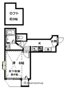 コンフォートベネフィス唐人町【102号室】の間取り