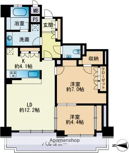アーティックス大濠【2階】の間取り