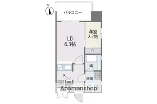 サニークレスト大濠公園【206号室】の間取り