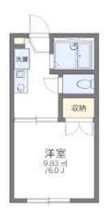 レオパレスサザンキャッスル【2階】の間取り