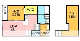 LUMIUS室見【101号室】の間取り