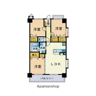 ネオジェラーモⅢ【1階】の間取り