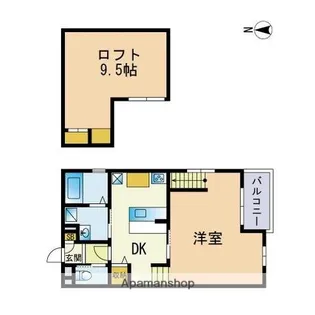 SOLLIEVO愛宕参道西館【1階】の間取り