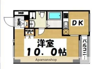 KDXレジデンス西新【2階】の間取り