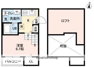 RAD賀茂(ラッド)【1階】の間取り