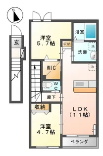 はなみずき【2階】の間取り