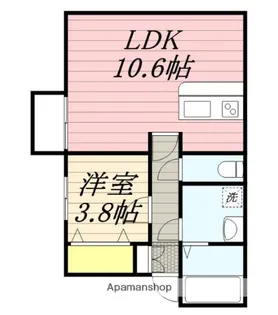 クレオン姪浜弐番館【2階】の間取り